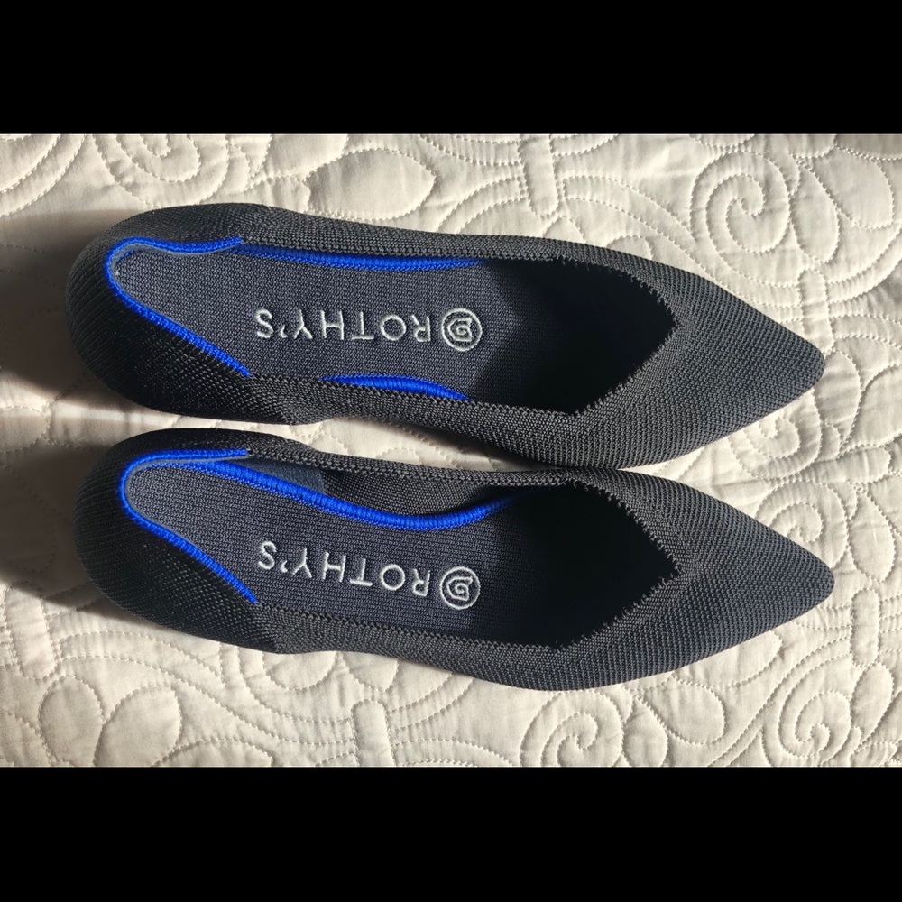 Rothys “The Point” flat in classic black